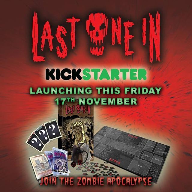 Last One In. Our Zombie card game. Coming to #Kickstarter this Fri 17th. https://tinyurl.com/yc5uzmfy  #zombies #zombieapocalypse #boardgames #tabletop #survivalhorror #horror #gamesnight #madeinbrighton