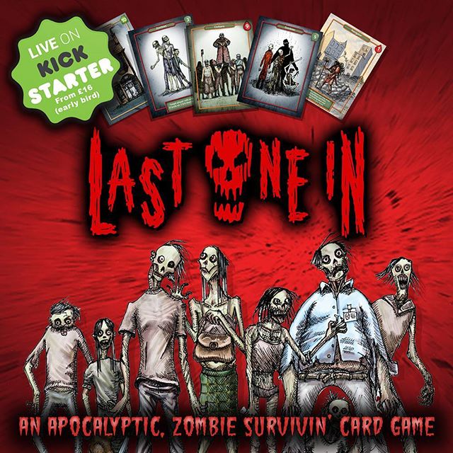 Live now on Kickstarter. Our #zombie #cardgame ! Illustrated by me! https://www.kickstarter.com/projects/301519842/last-one-in-a-modular-zombie-card-game #boardgames #zombieapocalypse #walkingdead #dayofthedead #dawnofthedead  #tabletop #dice #gamesnight #kickstarter