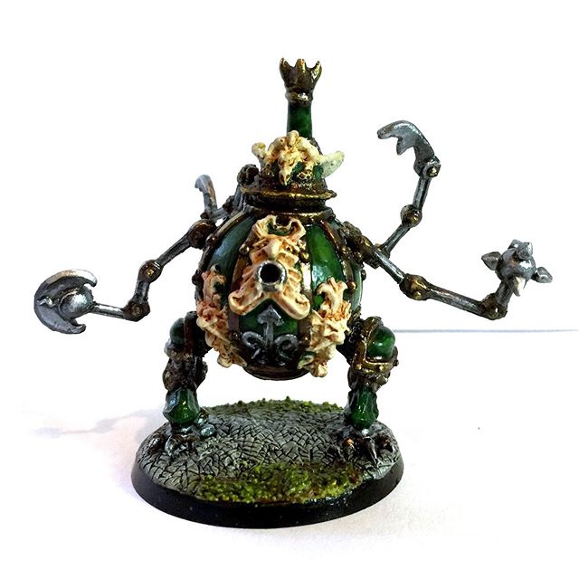 Dwarf War Machine. Test casting- coming soon in @kickstarter #sculptingminiatures  #greenstuff #dwarves #oldhammer #warhammer #tabletopminiatures #miniaturespainting #automaton #robot #fantasyart #dungeonsanddragons