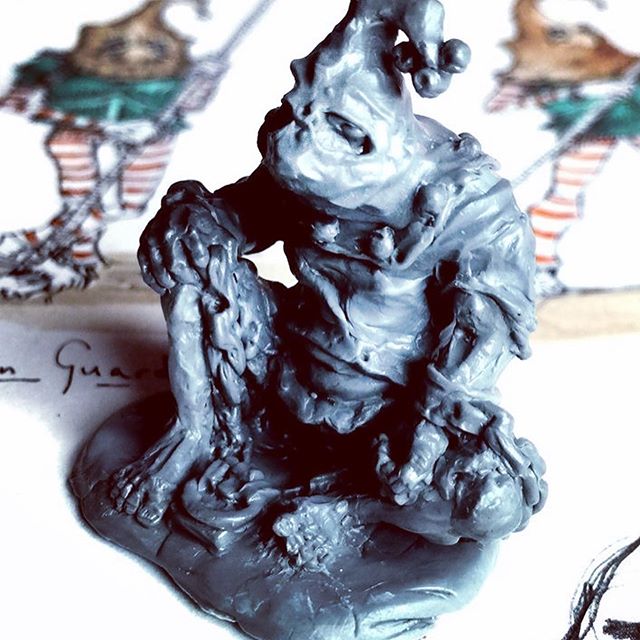Slave ogre minion, add-on miniature for my minions metal miniatures Kickstarter. Unlocked if we hit £1500. #Kickstarter can be found here: http://kck.st/332Dxrj #ogre #dungeonsanddragons #warhammer #tabletopminiatures #tabletopgames #28mm #miniaturesculpting #jester